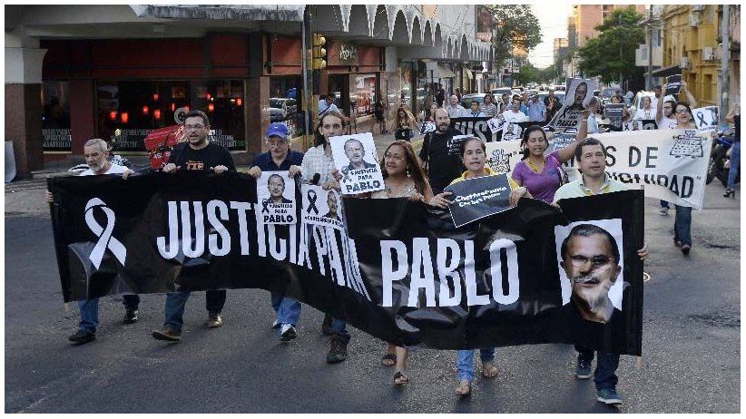 Periodistas paraguayos marchan y exigen mayor seguridad 