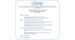 Agenda II Conferencia Informativa sobre Políticas y Procedimientos de Acreditación ante el CLAEP