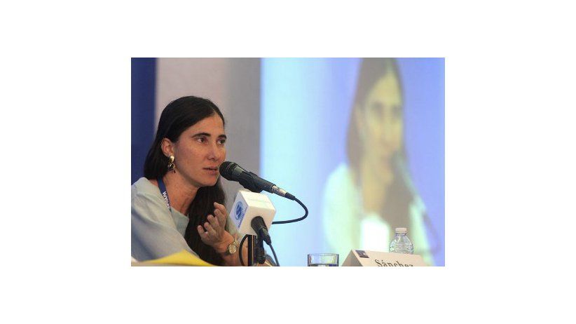 Conferencia de Prensa de Yoani Sánchez en Puebla