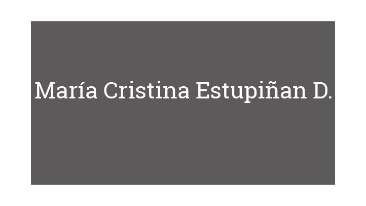 María Cristina Estupiñan D.