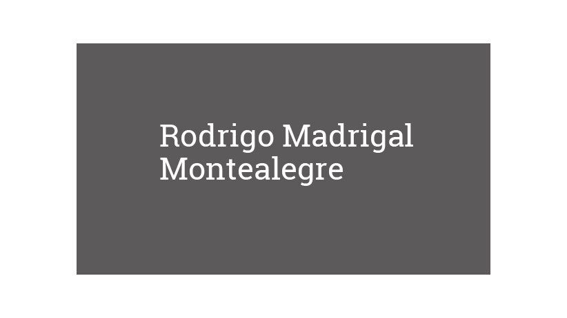 Rodrigo Madrigal Montealegre
