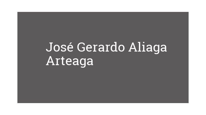 José Gerardo Aliaga Arteaga