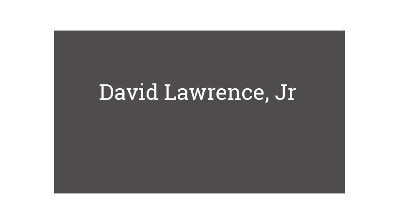 David Lawrence, Jr