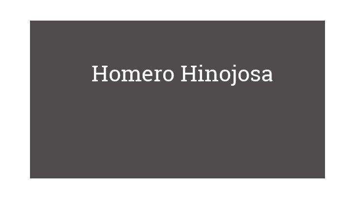 Homero Hinojosa