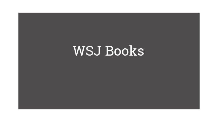 WSJ Books