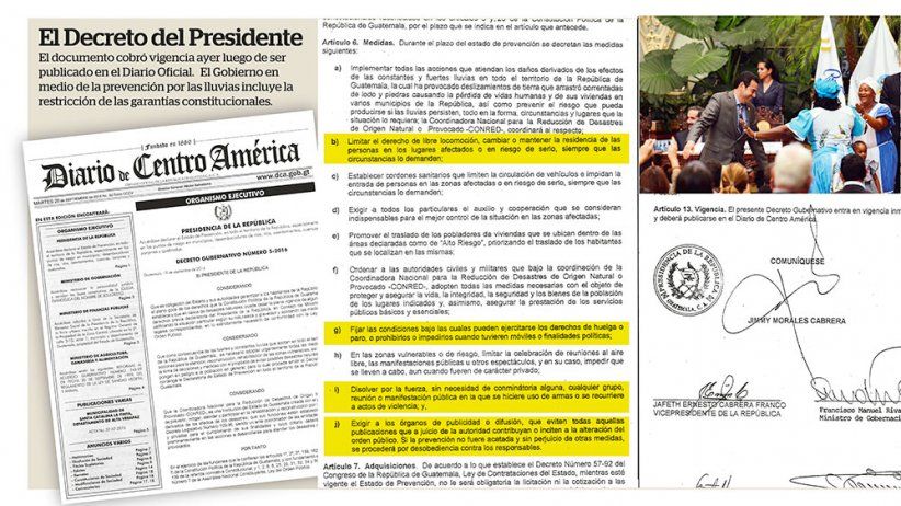 Guatemala: Preocupa que decreto afecte la libertad de expresión
