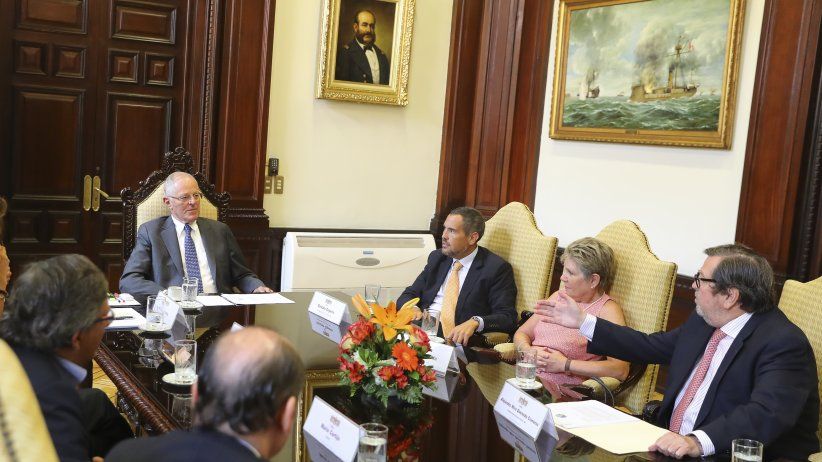 Perú: Delegación de la SIP se reunió en Lima con el Presidente Kuczynski