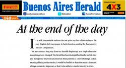Cierre del Buenos Aires Herald después de 140 años 