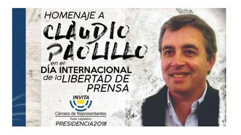 Homenaje a Claudio Paolillo - Cámara de Representantes del Uruguay