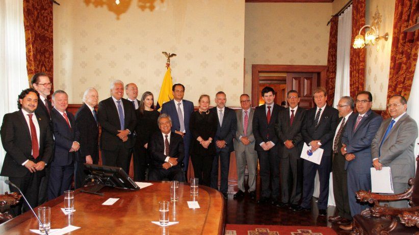 Histórico encuentro de la SIP con el presidente de Ecuador, Lenín Moreno 