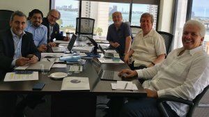 De izq. a derecha: Edison Lanza, Erick Iriarte, Asdrúbal Aguiar, Ricardo Trotti, Roberto Rock y Gustavo Mohme