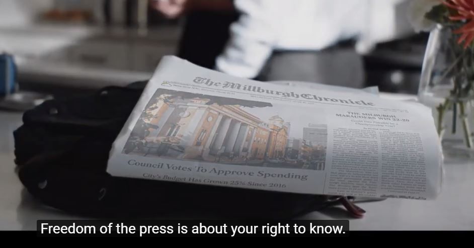 Capture from video of the campaign.