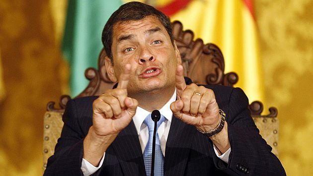 Rafael Correa señala