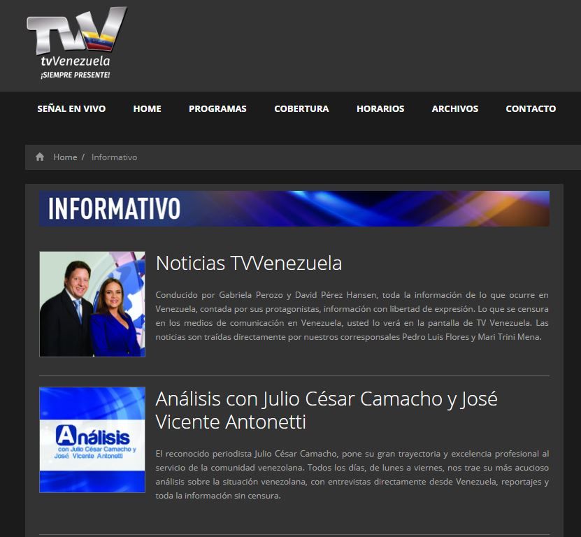 TV Venezuela captura