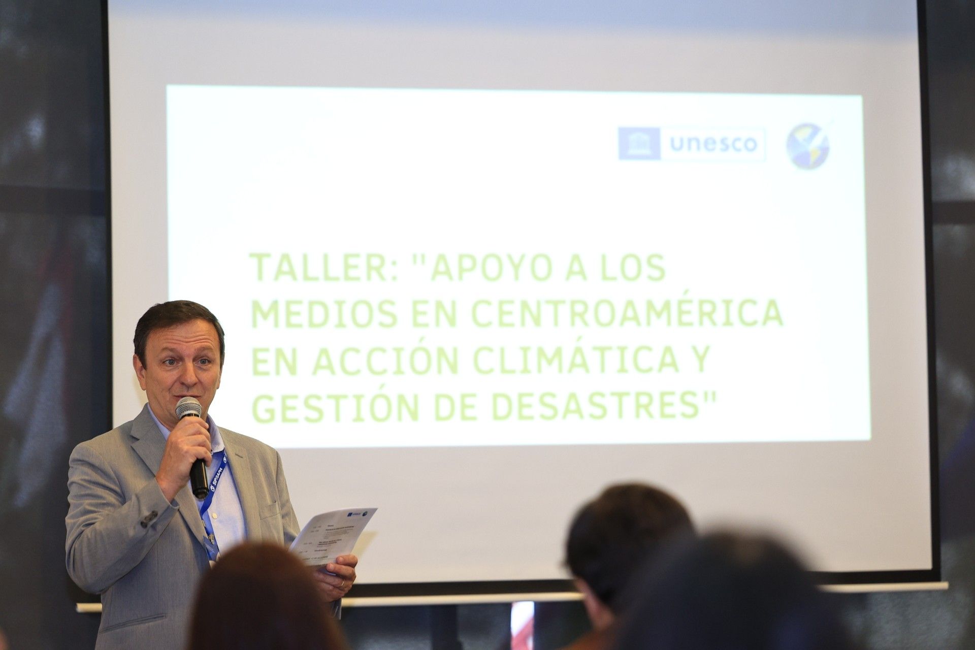 IAPA Executive Director Carlos Lauría during the closing ceremony of the workshop for Central American media held in the Guatemalan capital.