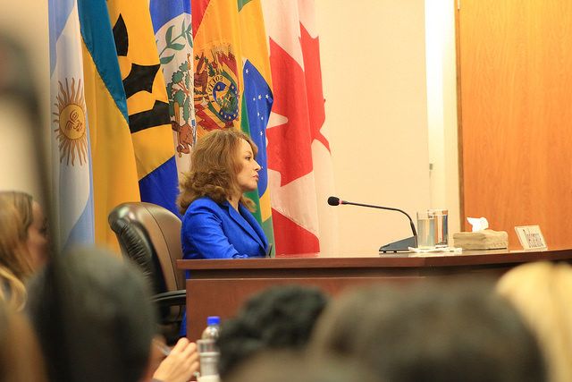 Judith Carvajal investigó y recaudó información sobre el asesinato de su hermano Nelson, así comenzaron las amenazas contra ella y numerosos familiares que debieron salir del país. (Foto Corte IDH)