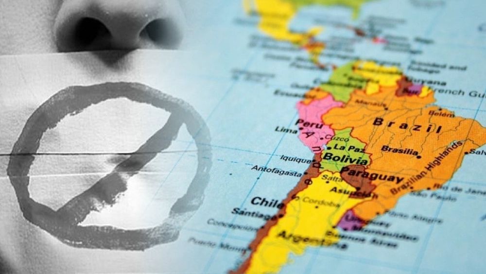 Oito países da América Latina com graves restrições à liberdade de expressão
