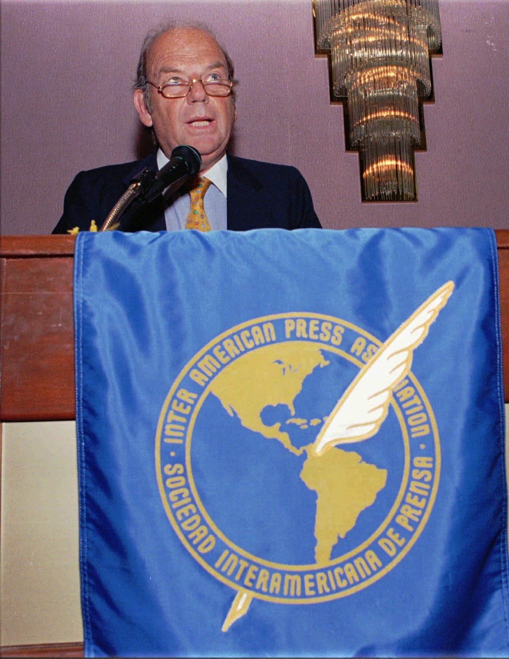 Bartolomé Mitre, reunión de la SIP en 1997. (Foto Archivo, La Nación)