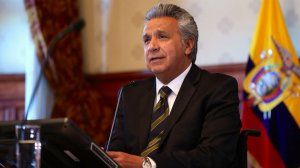 Presidente de Ecuador, Lenín Moreno. (Foto tomada de El Universal)
