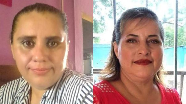 &nbsp;Yessenia Mollinedo Falconi y Sheila Johana García Olivera. (Foto Twitter)