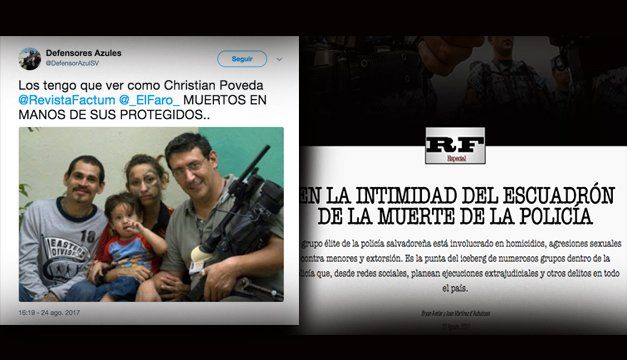 Photo from Twitter by César Fagoaga, co-editor of Revista Factum.