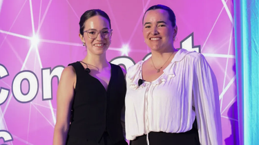 As executivas do Google, Alejandra Brambila, à esquerda, e Elisa Rodríguez. Foto: Síntesis.