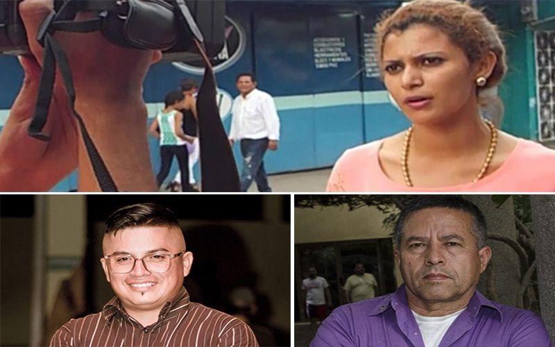 Hazel Zamora,&nbsp;Víctor Tikay y William Aragón.
